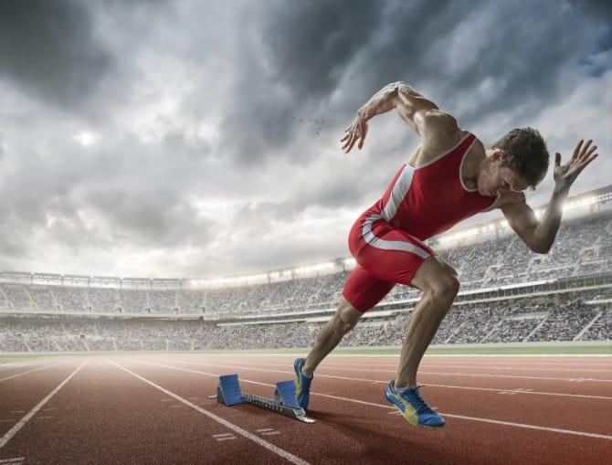 Sprinting Man